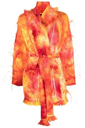Alanui Sunset feather-trim cardigan