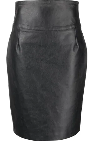Givenchy Buckle-detail leather pencil skirt