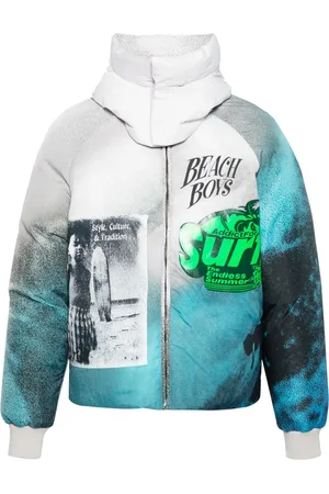 ERL Graphic-print hooded puffer jacket