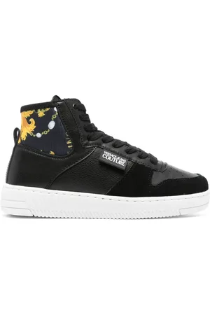 VERSACE Barocco-panel high-top sneakers