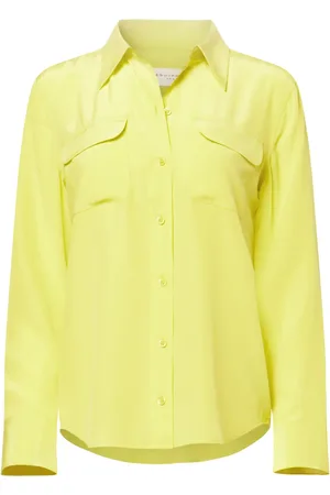 Equipment Slim Signature long-sleeve silk shirt