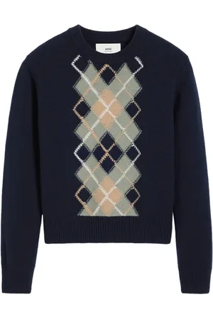 Ami Argyle wool-cashmere blend jumper