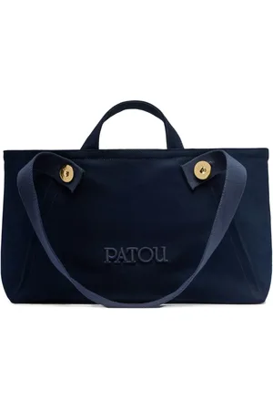 Patou Large logo trapeze-design canvas tote bag