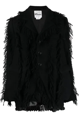 NOIR KEI NINOMIYA Fringe-detailing wool-blend blazer