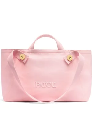 Patou Large logo trapeze-design canvas tote bag