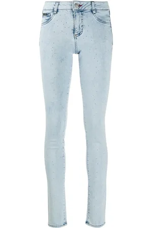 Philipp Plein Crystal-embellished skinny jeans