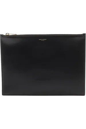 Saint Laurent 2010s leather clutch bag