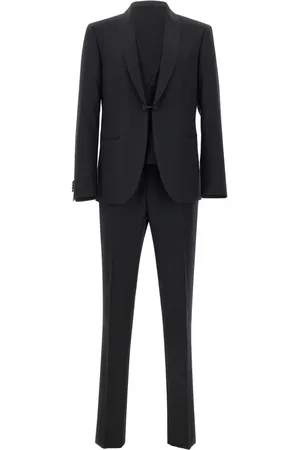 corneliani Satin-trim three-piece suit