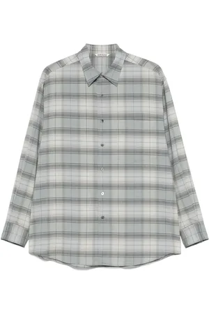 Auralee Wool check shirt