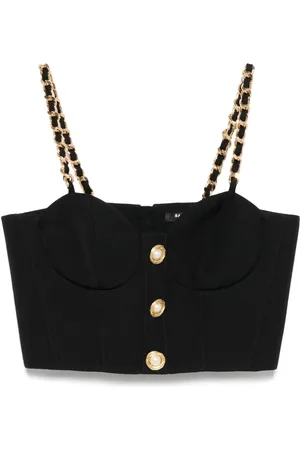 Balmain Chain link-straps top