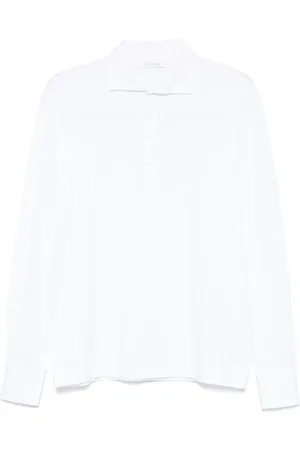 Cruciani Fine-ribbed polo shirt