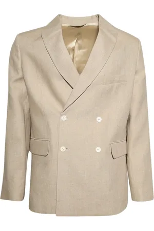 BODE Linen double-breasted blazer