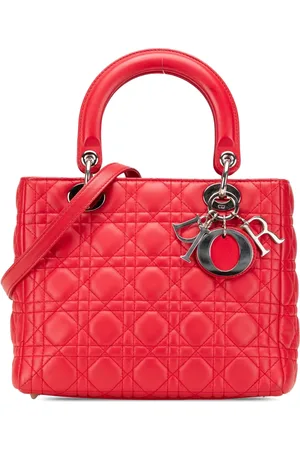 Dior 2011 Medium Lambskin Cannage Lady Dior satchel