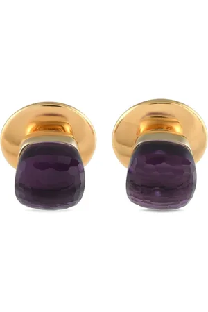 Pomellato 18K rose Nudo amethyst earrings