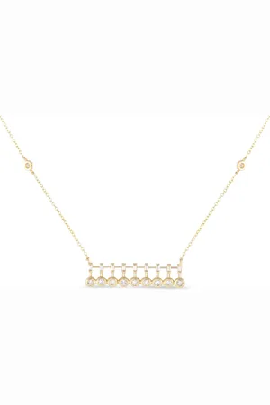 LB Exclusive 14K yellow diamond necklace