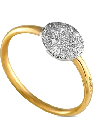 Pomellato 18K yellow Sabbia diamond ring