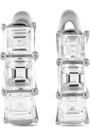 LB Exclusive 18K gold diamond hoops earrings