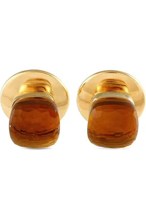 Pomellato 18K yellow Nudo citrine earrings