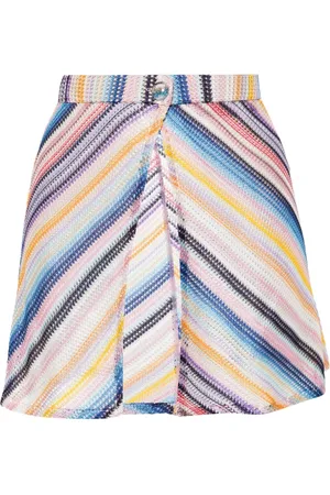 Missoni Striped crochet miniskirt