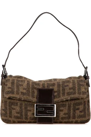Fendi 2010-2024 Mini Zucca Wool Baguette shoulder bag