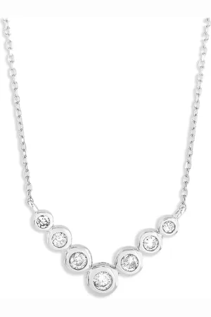 LB Exclusive 14K white gold diamond necklace