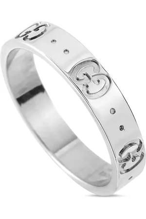 Gucci 18K white gold Icon ring