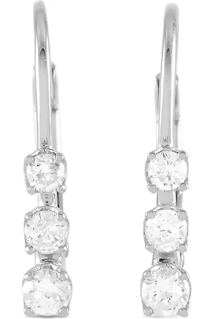 LB Exclusive 14K white gold diamonds earrings