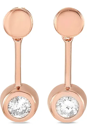 LB Exclusive 14kt rose gold diamond earrings