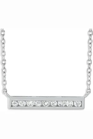 LB Exclusive 14K white gold diamond necklace