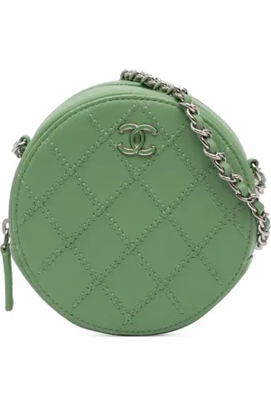 CHANEL 2019 Quilted Lambskin Ultimate Stitch Round Clutch With Chain crossbody bag
