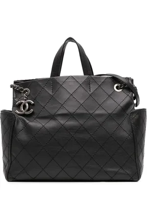 CHANEL 2015-2016 Medium CC Quilted Calfskin Pocket Tote satchel
