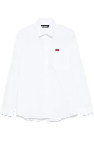 Karl Lagerfeld Logo-embroidered shirt