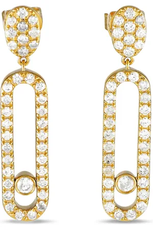 LB Exclusive 14K yellow diamond earrings