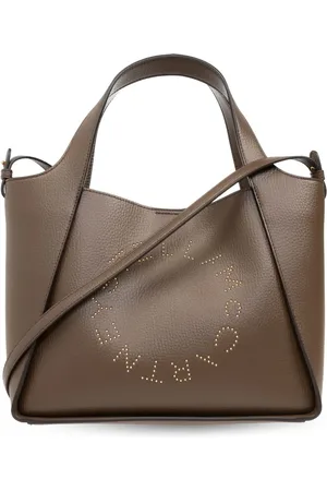 Stella McCartney Logo-perforated faux-leather tote bag