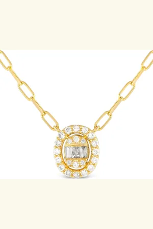 LB Exclusive 14K yellow diamond necklace