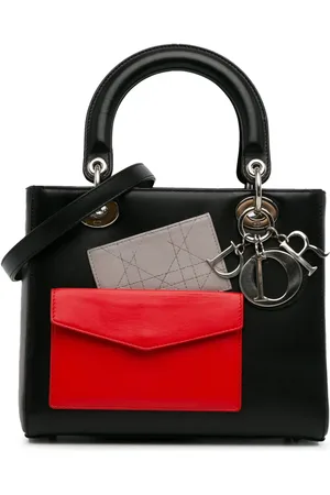 Dior 2014 Medium Calfskin Pockets Lady Dior satchel