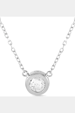 LB Exclusive 14K white gold diamond necklace