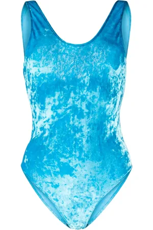 FORTE FORTE Scoop-neck velvet swimsuit