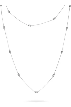 LB Exclusive 14K white gold diamond necklace