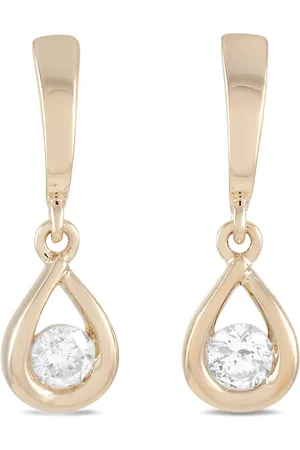 LB Exclusive 14K yellow diamond earrings