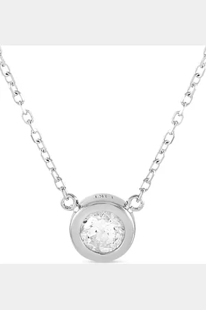 LB Exclusive 14K white gold diamond necklace