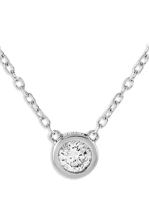 LB Exclusive 14K white gold diamond necklace