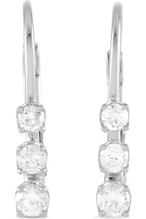 LB Exclusive 14kt white gold diamond earrings