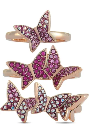 Swarovski Lilia stackable rings (set of three)