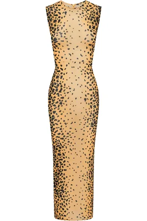 ALEX PERRY Sleeveless mesh midi dress