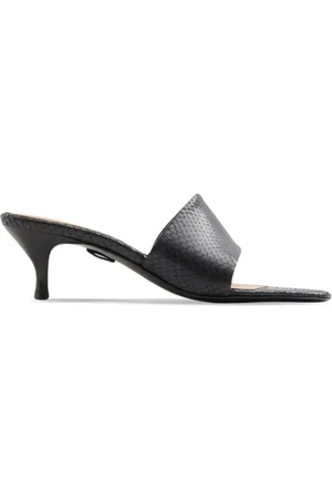 Filippa K 60mm Strappy snakeskin-effect sandals