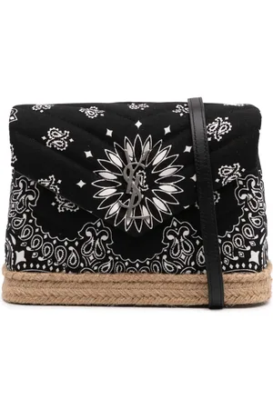 Saint Laurent 2018 Toy Cotton Bandana Print Loulou crossbody bag