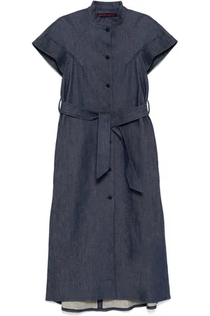 MARTIN GRANT Cap-sleeves shirt dress