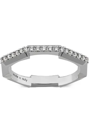 Gucci 18K white gold Link To Love diamond ring