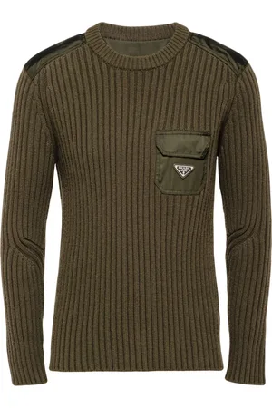Prada Logo-appliqué cashmere jumper